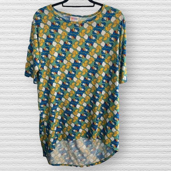 NWT Womens Lularoe Disney Donald Duck Sz Small Irma.Tag Is Small, But Fits Loose - Picture 8 of 15